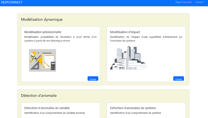 Main Page of the Application